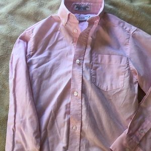 Boys pink size 8 Oxford button down shirt IZOD
